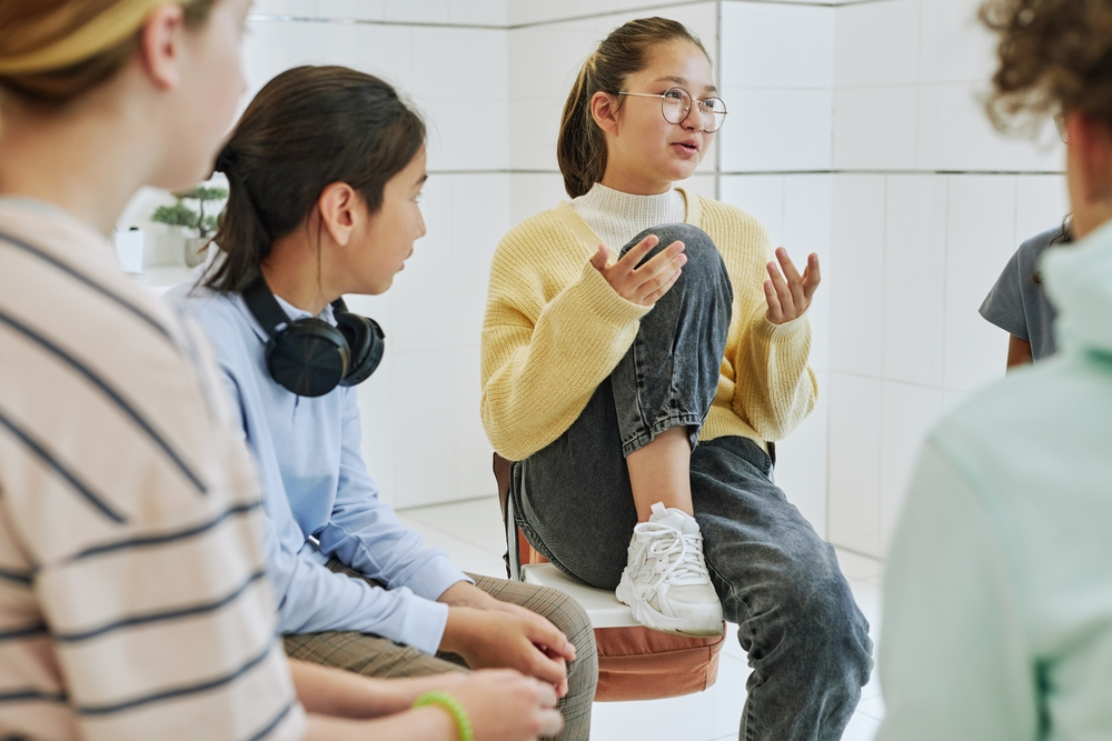 Group therapy can offer important support for teenagers and adolescents.